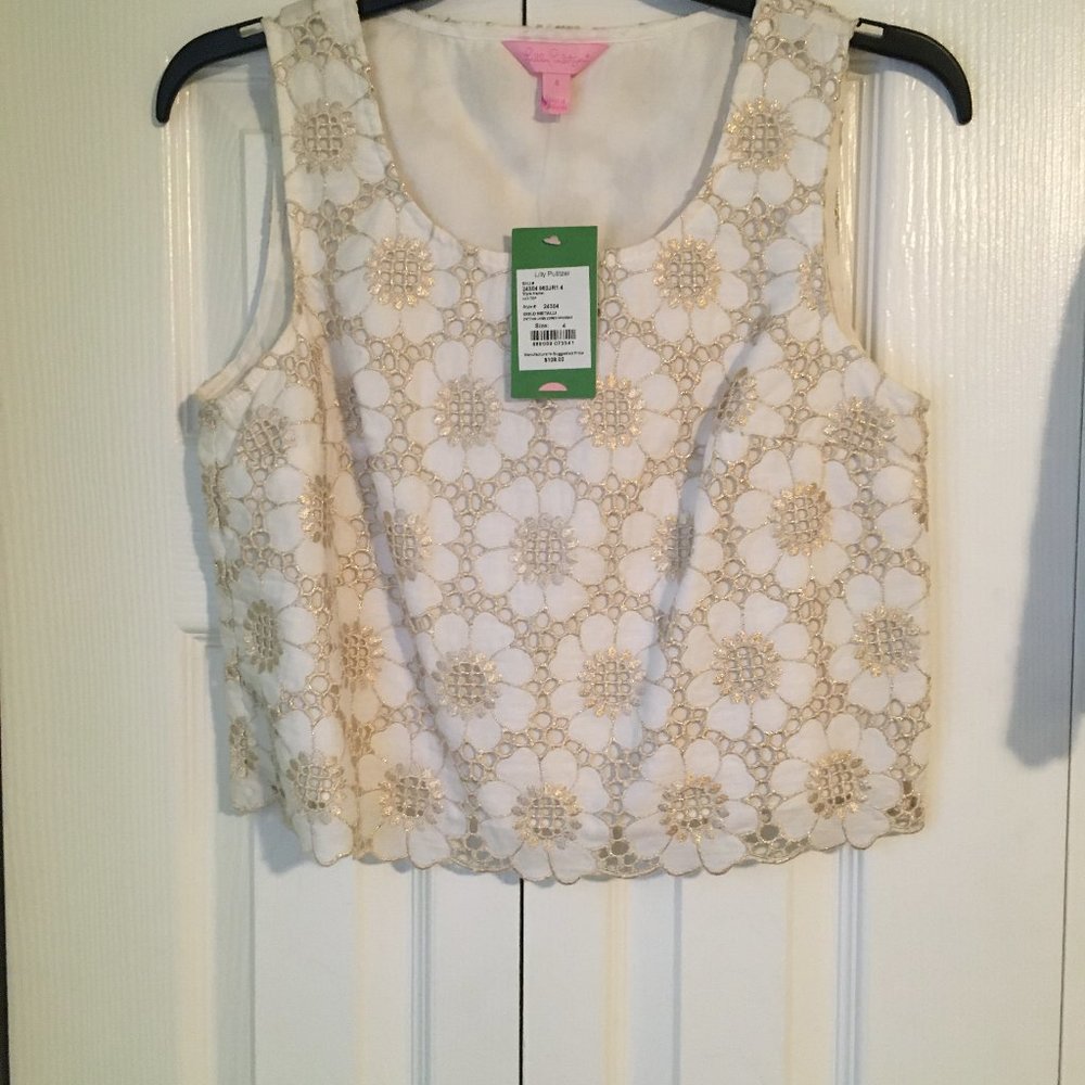 NWT SET - Adorable Flower Lux Top and Harlie Skirt - Lilly Pulitzer 🌸 - Size 4